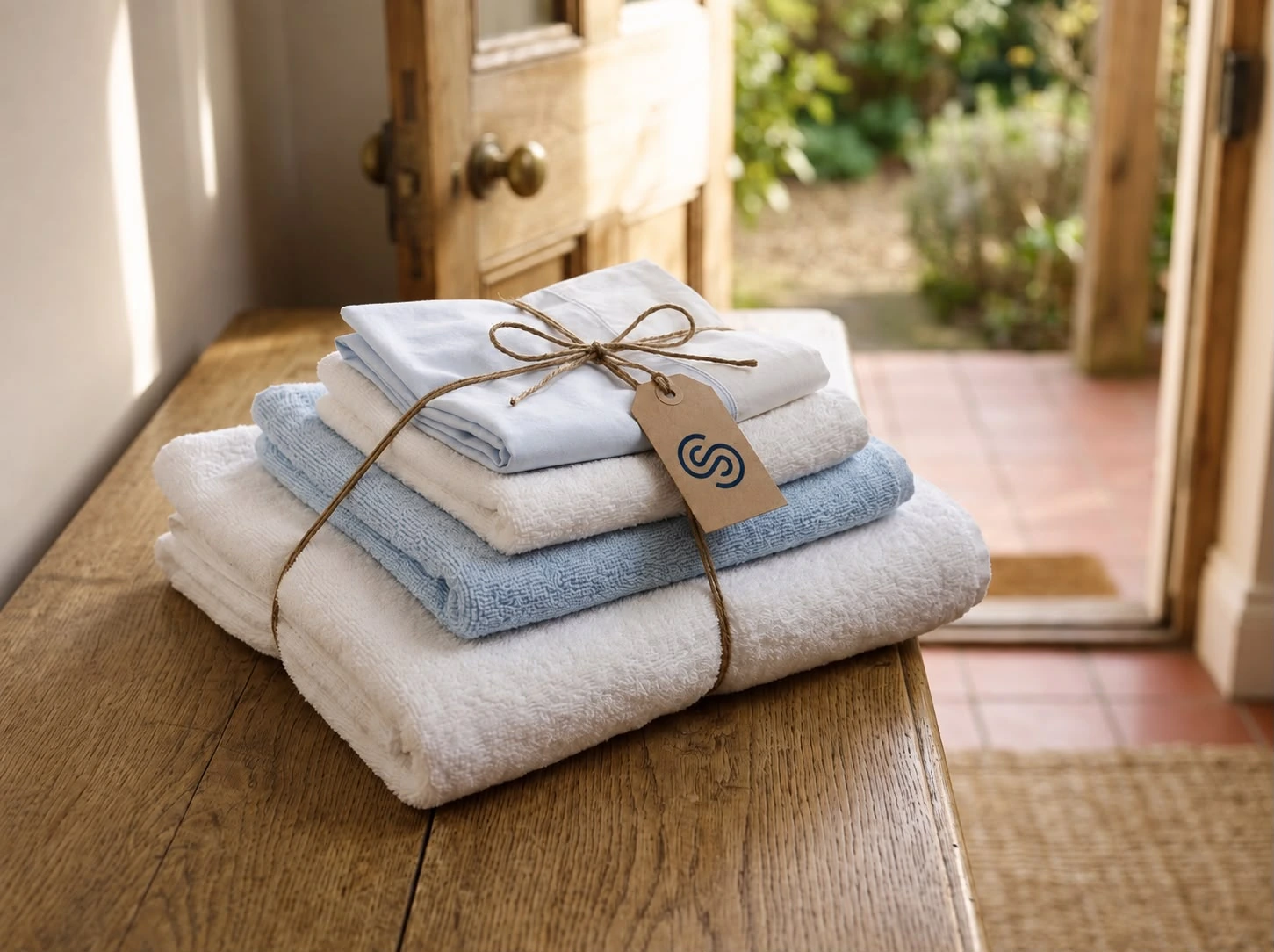 Linge lavé, séché et plié par So'Clean, laverie et collecte à domicile à Angers